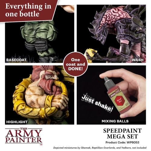 Preview: Army Painter Speedpaint Mega Set inkl. 24 Farben (g.P. 1L=206,02€)